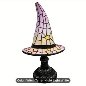Stained Glass Witch Hat Lamp ( actually a night light )